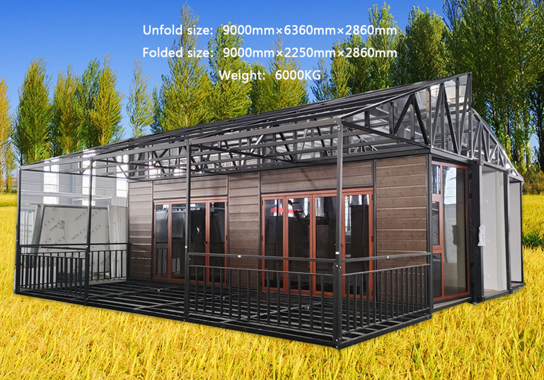 2.9m mobile expandable house