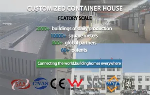 Weather resistant expandable modular container home with large terrace for Australia private land and tourist resort accommodation