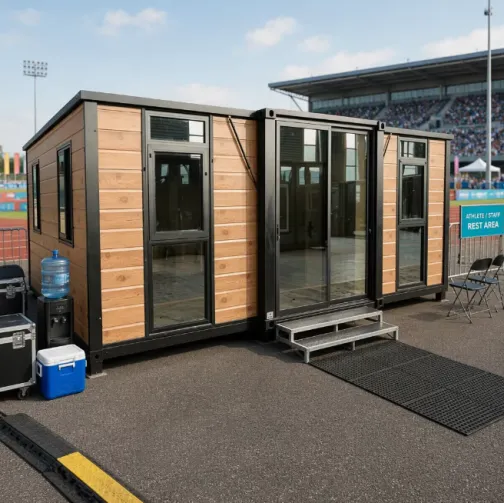Custom Sports Event Container House, Fast Deploy Reusable Modular Prefab Building for Temporary Athlete Village, Tournament Staff Accommodation & Sports Venue Camp